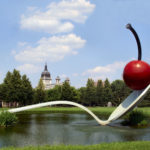 Visit Minneapolis, Minnesota to take in the local landmarks like the Spoon and Cherry sculpture at the Walker Art Center.