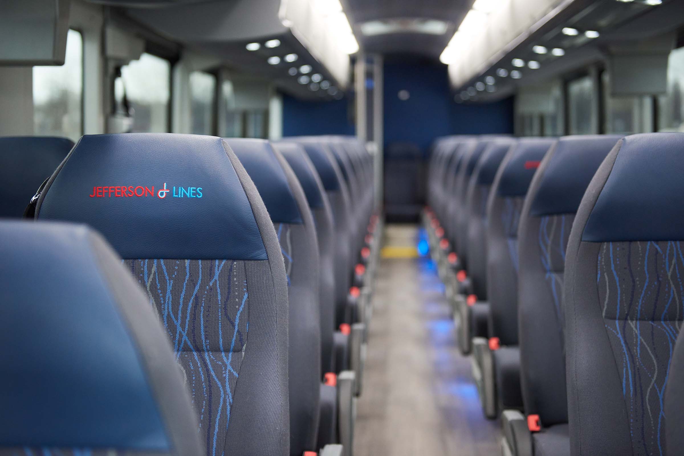 Jefferson Lines Bus Interior