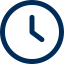 Clock icon showing traveler can change their trip time on manage my trip feature.