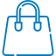 Overhead storage icon - overhead storage is available to store your personal belongings